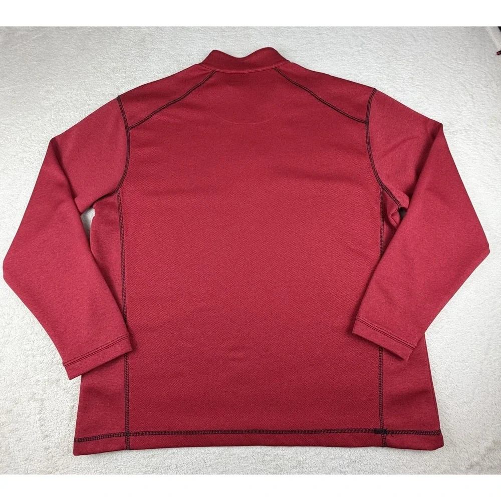 Pebble Beach Golf Red Men's Large 1/4 Zip Performance Pullover Long Sleeve - Picture 2 of 13